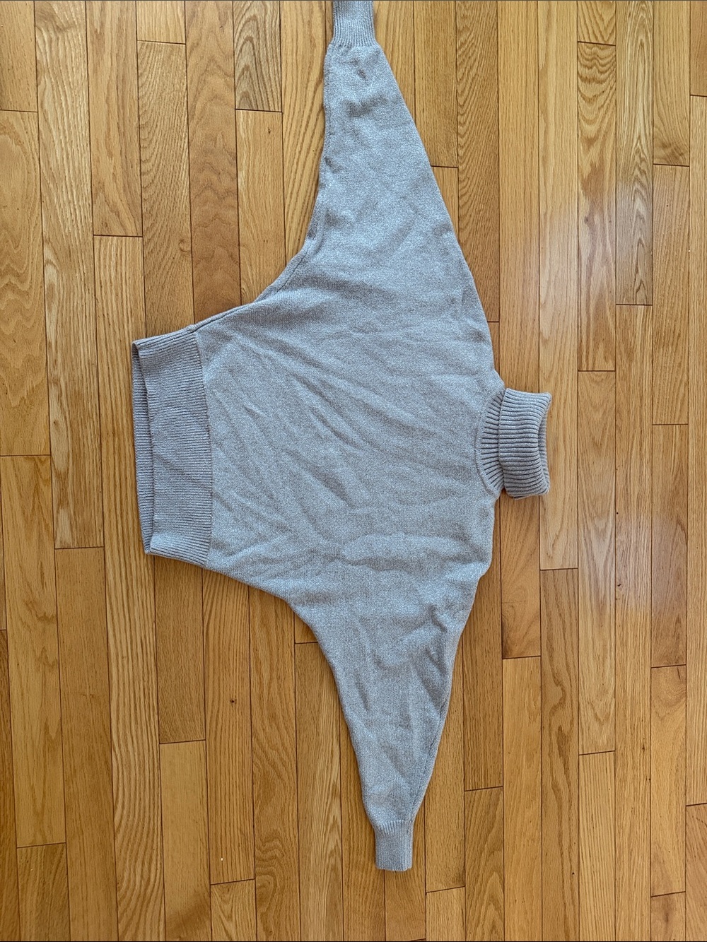 Philosophy Soft Light Gray Cowl Neck Sweater